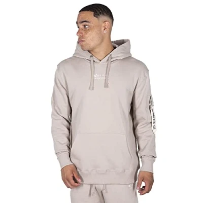 Abbildung von Alpha Industries Organics EMB Hoody Kapuzensweat für Herren Organic Beige
