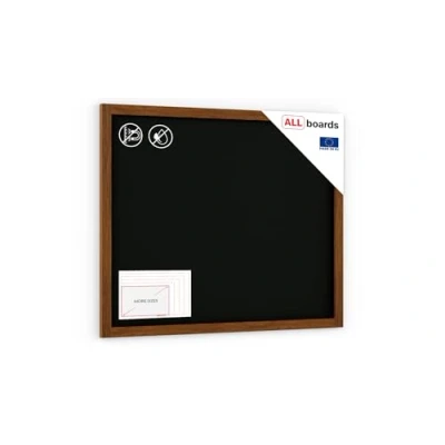 Abbildung von ALLboards Kreidetafel mit lackiertem Holzrahmen 100x80cm, schwarz, Schreibtafel, Kreide, Schreibtafel zum Aufhängen, Tafel wand Holz, gastronomie,