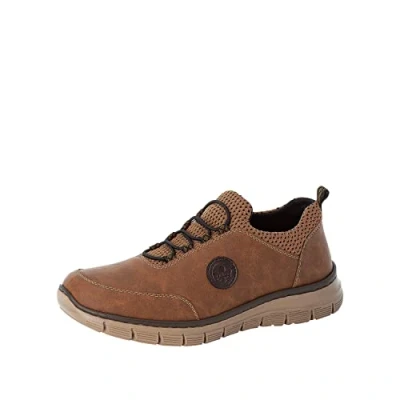 Abbildung von Rieker Sneaker low, Herren, Größe: 40, Almond/brown/black/chestnut Schuhe