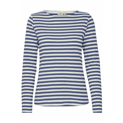 Abbildung von Fransa Frmye TEE Langarmshirt, Damen, Größe: Large, Vintage indigo mix