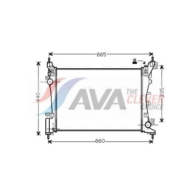 Abbildung von PRASCO FTA2318 Kühler, Motorkühlung Aluminium 540 378 23 Kühlrippen mechanisch gefügt FIAT: Grande Punto Schrägheck, Evo Schrägheck