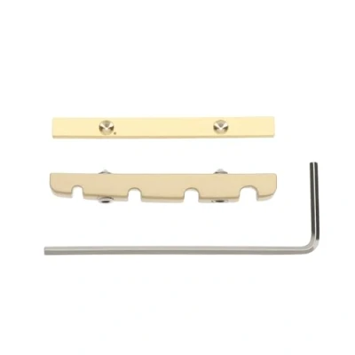 Abbildung von VGOL 1 Stück Sattel für 4 saitige Bassgitarre 38 Mm Höhenverstellbar aus Messing Geteilter Jazz Bass X 3,5
