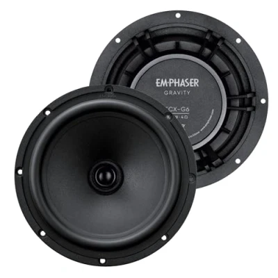 Abbildung von EMPHASER ECX G6 16,5 cm / 6,5“ Auto Lautsprecher, Koaxial System für PKWs und Reisemobile, Sound Armaturenbrett, Türen, Heck, geringe Einbautiefe, 100 Watt RMS, 1 Paar