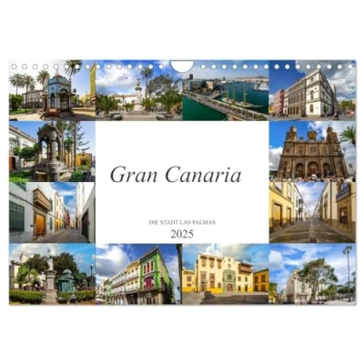 Abbildung von Gran Canaria Die Stadt Las Palmas (Wandkalender 2025 DIN A4 quer), CALVENDO Monatskalender