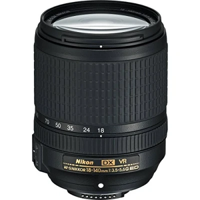 Abbildung von Nikon AF S DX 18 140 mm 1:3,5 5,6G ED VR Reisezoom Objektiv (67 Filtergewinde, bildstabilisiert) Schwarz
