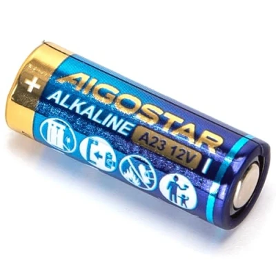Abbildung von Alkaline Batterie, 23 A, 12 V, ideal für elektronische Geräte, Fernbedienungen und Spielzeug.