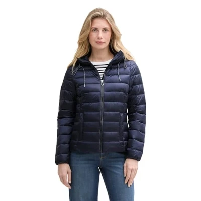 Abbildung von TOM TAILOR Hybrid Steppjacke mit Kapuze, Light Blue Indigo, L