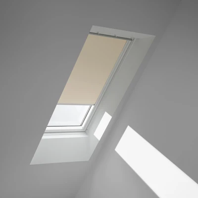 Abbildung von VELUX Verdunklungsrollo &quot;DKL M08 1085SWL&quot;, verdunkelnd, Verdunkelung, ohne Bohren, in Führungsschienen, weiße Führungsschienen &amp; Griffleiste