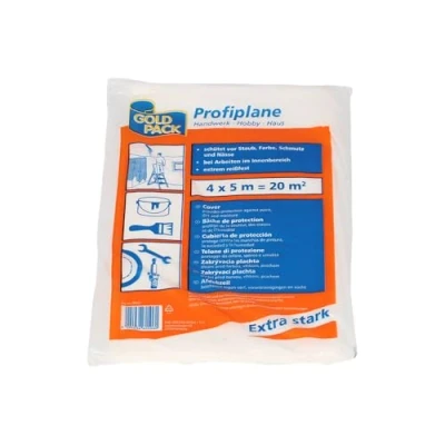 Abbildung von GOLDPACK Profiplane aus HDPE, 4x5 m transparent, Mittel