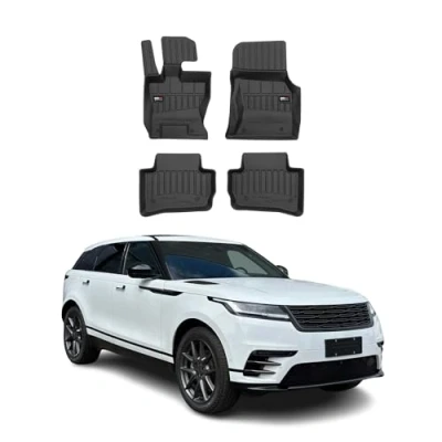 Abbildung von OMAC Gummi Fußmatten kompatibel mit Range Rover Velar 2017 2024 Premium TPE Automatten