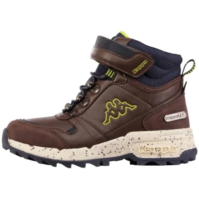 Abbildung von Kappa Unisex Hikingschuh für Kinder, Größe: 26, Brown/navy Lederimitat/textil