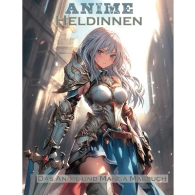 Abbildung von Anime Heldinnen Ein und Manga Malbuch: Malbuch für Jugendliche Erwachsene zum Stressabbau um die Kreativität zu fördern