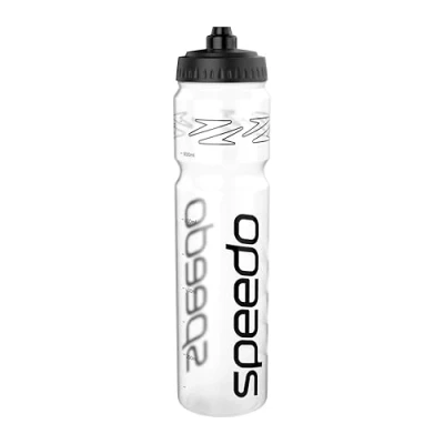 Abbildung von Speedo Unisex Adult 1 Liter Wasserflasche Ergonomisches Design, Clear, One Size