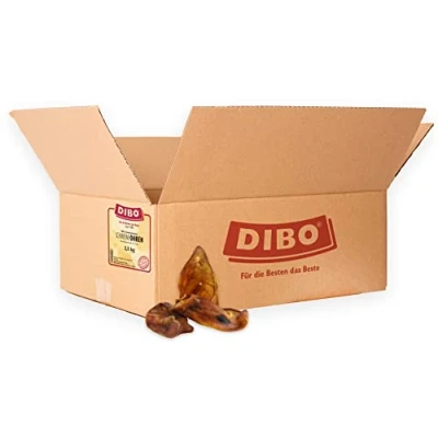 Abbildung von DIBO Schweineohren, 5kg Beutel, Naturkau Snack oder Leckerli für Zwischendurch, Hundefutter, Qualitätskauartikel ohne Chemie