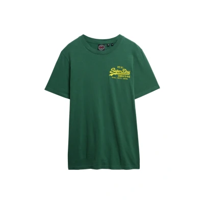 Abbildung von Superdry Vintage LOGO Embroidered Tshirt print, Herren, Größe: XXL, International pine
