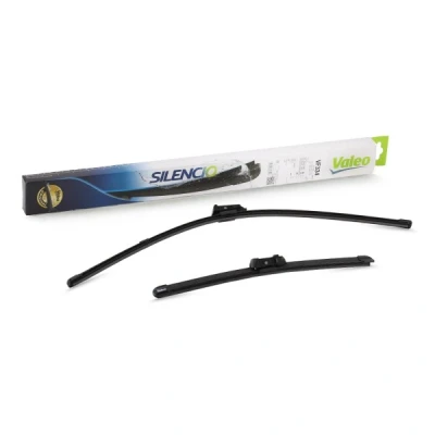 Abbildung von Scheibenwischer Valeo Silencio X.trm, Flat Blade Set 574394 vorne Rahmenlos Top Lock FIAT: 500 Schrägheck, C Cabrio, 500e