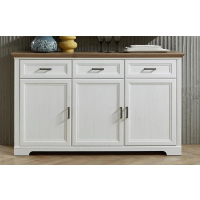 Abbildung von Innostyle Sideboard &quot;Jasmin&quot;, Breite 166 cm, 3 Holztüren, Schubkästen