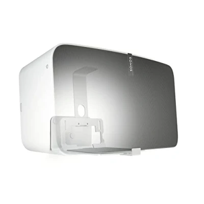 Abbildung von Vogel&#039;s Sound 3205 Universelle Lautsprecher Wandhalterung, Max. 6,5kg, bis zu 10 neigbar, Schwenkbar 70 (Links/rechts), geeignet für Sonos Five &amp; Play:5, Weiß, 1 Halterung