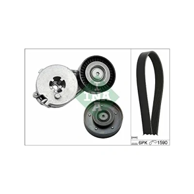 Abbildung von INA 529 0500 10 Keilrippenriemensatz Generatorfreilauf prüfen und ggf. erneuern AUDI: A4 B8 Avant, Q5, A5 Sportback, SEAT: Exeo ST, Limousine