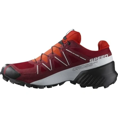 Abbildung von Salomon Herren Speedcross Gore tex Trailrunning Schuhe, Red Dahlia White Black, 44 EU