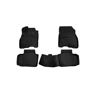 Abbildung von Element Passgenaue 3D Fussmatten für Nissan Leaf 2010 2017, Mk1 (ZE0), 5 Tür, Schrägheck, 4tlg.