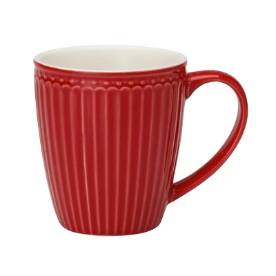 Abbildung von Greengate Alice Becher mit Henkel red 0,4 l