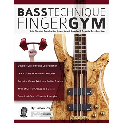 Abbildung von bass Technique Finger Gym: Build stamina, coordination, dexterity and speed with essential exercises (Learn how to play bass)