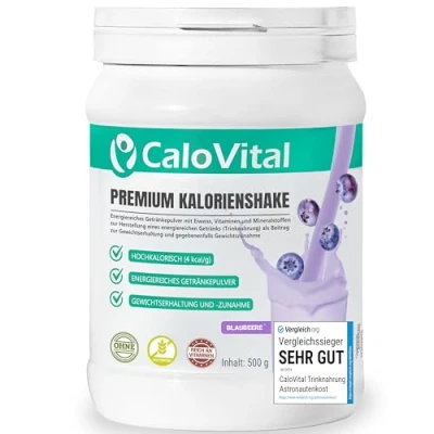 Abbildung von Calovital Premium Kalorienshake Blaubeer 500 g