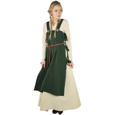 Abbildung von Leonardo Carbone Wikinger Überkleid Hildegard Kleid grün S M