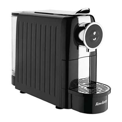 Abbildung von Rowlett 1260 W Kaffeekapselmaschine, Schwarz, Nespresso Pod Kompatibel, Single Serve Espresso, Americano, Heiße Schokolade, Kompakte Größe, Hotelzimmergerät, Heim &amp; Büro, DE205