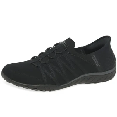 Abbildung von Skechers Damen Breathe Easy Roll with Me Sneaker, Schwarz, 39.5 EU