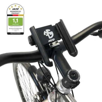 Abbildung von NC 17 Handy Halterung für Fahrrad Handyhalter Motorrad 360 Grad drehbar Halter Mobiltelefon iPhone, Samsung Div. 4.7“ bis 6.8“ Zoll
