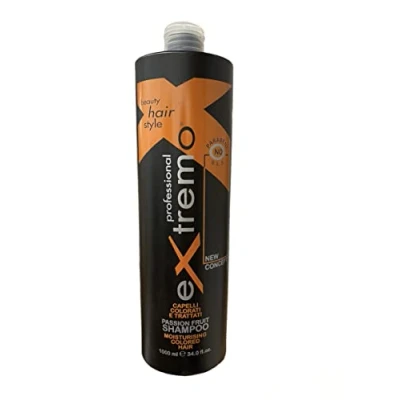 Abbildung von extremo Kur Shampoo für coloriertes Haar mit Maracujakernöl ohne Parabene und SLS(Sulfat) 1 Liter Made in Italien