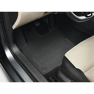 Abbildung von Original VW Gummi Fußmatten Satz Jetta 6 (5C) schwarz 2 teilig vorn 5C7061502C 82V