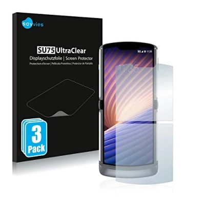 Abbildung von Savvies 6 Stück Schutzfolie für Motorola Razr 5G 2020 Displayschutz Folie Ultra Transparent