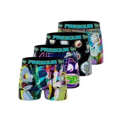Abbildung von FREEGUN Herren Boxer FG/REM/AM/1/PK4 Retroshorts, Mehrfarbig (Multicolor G1), 3XL