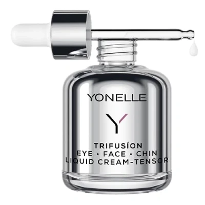 Abbildung von YONELLE TRIFUSION Flüssige Gesichtscreme für Reife Haut, Tag und Nacht Anti Falten Creme mit Glucarsäure Peptiden 50 ml Verbessert das Gesichtsoval sorgt ein Gefühl von Hautton