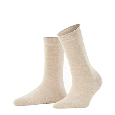 Abbildung von FALKE Damen Softmerino W SO Wolle einfarbig 1 Paar Socken, Blickdicht, Blau (Linn Melange 4549), 37 38