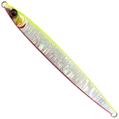 Abbildung von Savage Gear Sardine Slider 13cm 60gr Fast Sink UV Chartreuse (1 Stück) Pilker