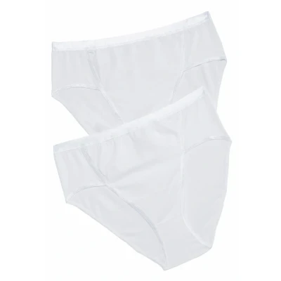 Abbildung von Ulla Popken Damen Jazz pants, 2er pack Panties, Weiß, 62 64 EU