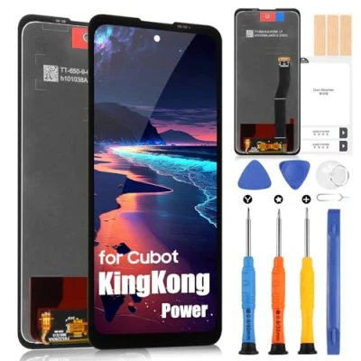Abbildung von LCD Display für Cubot King Kong Power, KingKong Power Bildschirm Ersatz Touchscreen Digitizer Full Assembly mit Werkzeugen