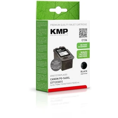 Abbildung von KMP Druckerpatrone C136 schwarz kompatibel zu Canon PG 560XL