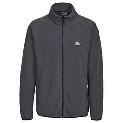 Abbildung von Trespass Gladstone, Flint, XXS, Schnelltrocknendes Leichtes Microfleece 190g/m² für Herren, XX Small / 2XS 2X Small, Grau
