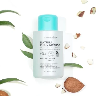 Abbildung von somnis&amp;hair Locken Fixiercreme Curly Method Definiert und erhält perfekte Ohne Sulfate, Parabene Silikone Vegan 100 ml