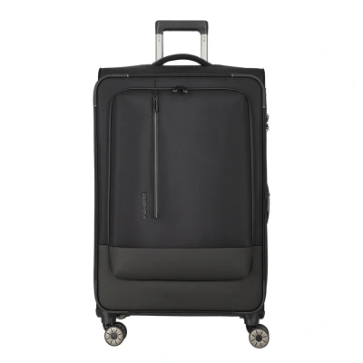 Abbildung von Travelite Crosslite 4w Trolley L Schwarz Koffer mit 4 Rollen Weichgepäck