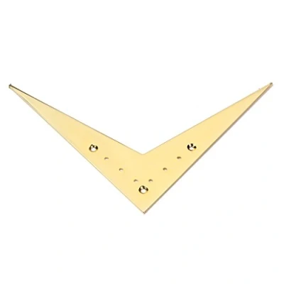 Abbildung von Alnicov Northwest Guitars Gitarrensaitenhalter mit 6 Saiten, kompatibel Flying V Gitarren, Zubehör (Gold)