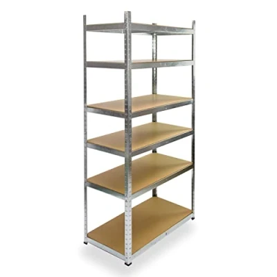 Abbildung von DEMA Steckregal Lagerregal Kellerregal Werkstattregal Regal 6 Böden für je 65 kg 200x100x50 cm