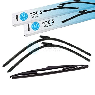 Abbildung von YOU.S SCHEIBENWISCHER SET VORNE + HINTEN 800 750 350 mm (3 Stück) für Adapterausführung GESTECKT
