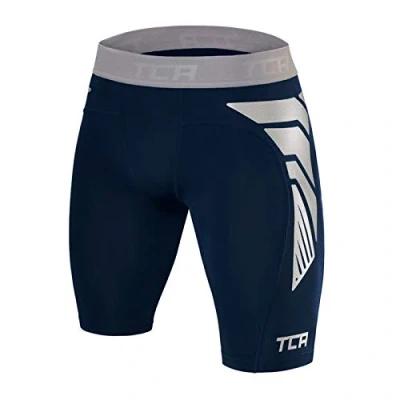Abbildung von TCA Herren CarbonForce Pro Thermo Kompression Unterwäsche Shorts Dunkelblau, XL