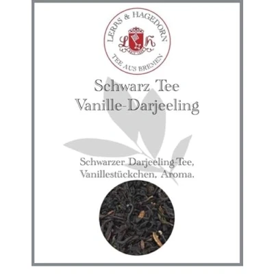Abbildung von Lerbs &amp; Hagedorn, Schwarz Tee Vanille Darjeeling 250g (Ca. 20 Liter) Vanillestückchen